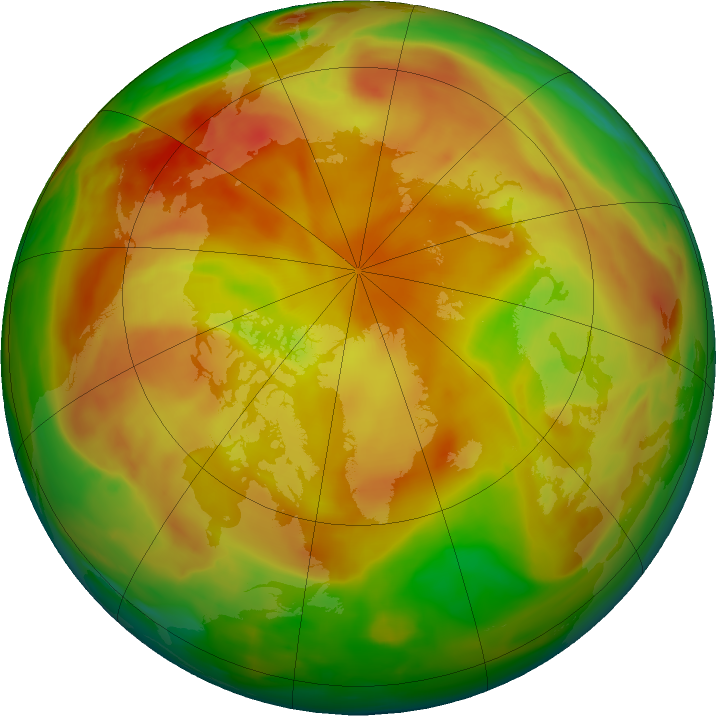Arctic ozone map for 17 May 2024